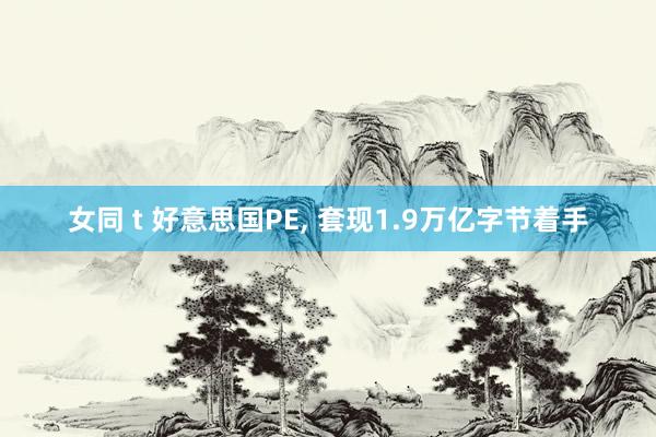 女同 t 好意思国PE， 套现1.9万亿字节着手