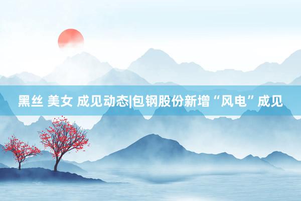 黑丝 美女 成见动态|包钢股份新增“风电”成见