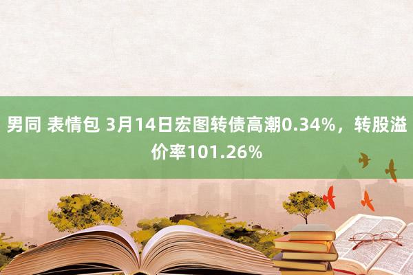 男同 表情包 3月14日宏图转债高潮0.34%，转股溢价率101.26%