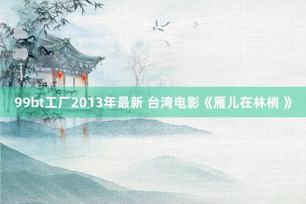99bt工厂2013年最新 台湾电影《雁儿在林梢 》