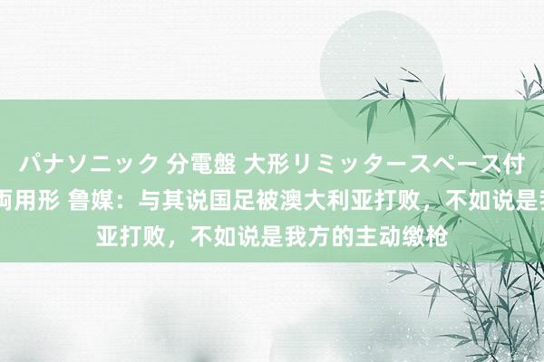 パナソニック 分電盤 大形リミッタースペース付 露出・半埋込両用形 鲁媒：与其说国足被澳大利亚打败，不如说是我方的主动缴枪