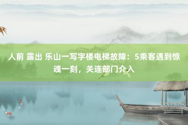 人前 露出 乐山一写字楼电梯故障：5乘客遇到惊魂一刻，关连部门介入