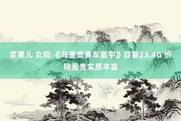浆果儿 女同 《马里奥赛车寰宇》容量23.4G 价钱虽贵实质丰富