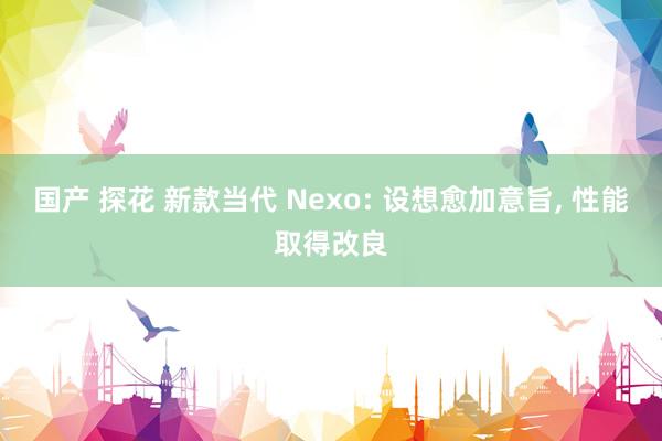 国产 探花 新款当代 Nexo: 设想愈加意旨， 性能取得改良