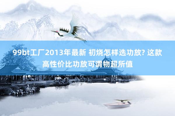 99bt工厂2013年最新 初烧怎样选功放? 这款高性价比功放可谓物超所值