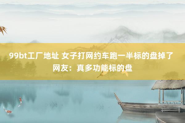 99bt工厂地址 女子打网约车跑一半标的盘掉了 网友：真多功能标的盘