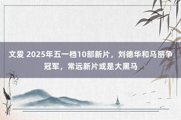文爱 2025年五一档10部新片，刘德华和马丽争冠军，常远新片或是大黑马