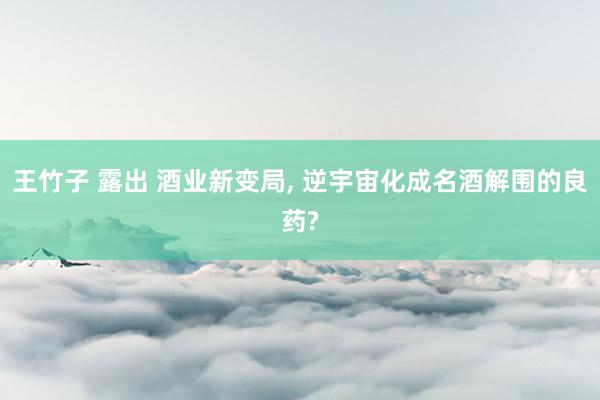 王竹子 露出 酒业新变局， 逆宇宙化成名酒解围的良药?