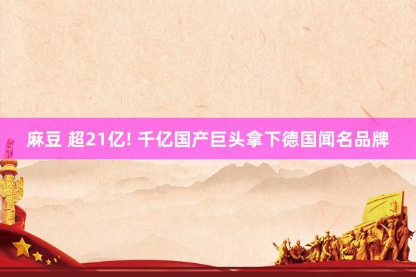 麻豆 超21亿! 千亿国产巨头拿下德国闻名品牌