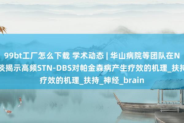 99bt工厂怎么下载 学术动态 | 华山病院等团队在Nature子刊报谈揭示高频STN-DBS对帕金森病产生疗效的机理_扶持_神经_brain