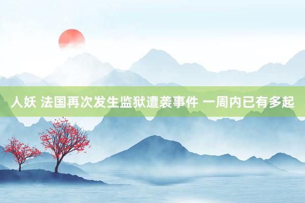 人妖 法国再次发生监狱遭袭事件 一周内已有多起
