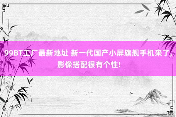 99BT工厂最新地址 新一代国产小屏旗舰手机来了， 影像搭配很有个性!
